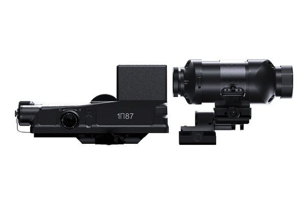 Novus Precision PDS-1 Prism Dot Sight Military Reticle with PM-1 3X Prismatic Magnifier Combo Set