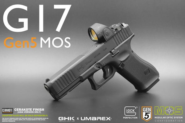 Umarex Glock 17 Gen 5 MOS Gas GBB Pistol Airsoft (by GHK) (G17 Gen5 MOS)