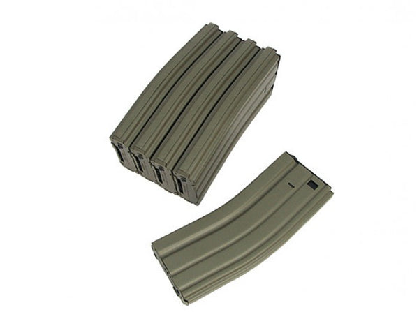 King Arms 450rds Hi-Cap Magazine for M4/M16 AEG (DE, 5pcs)