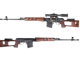 King Arms Kalashnikov Sniper Airsoft AEG Rifle (Real Wood Version)