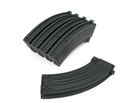 King Arms 600rd Hi-Cap Magazine for AK Series AEG (BK, 5pcs)