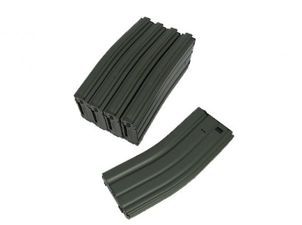 King Arms 450rds Hi-Cap Magazine for M4/M16 AEG (OD, 5pcs)