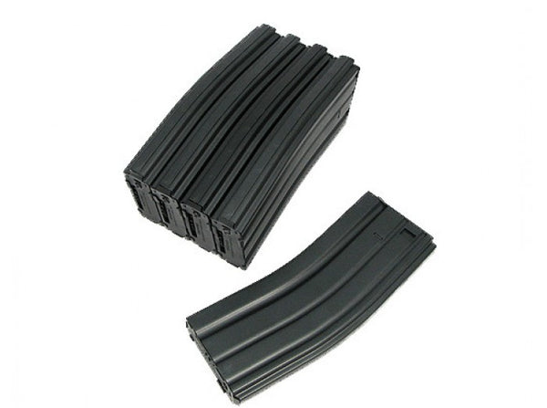 King Arms 450rds Hi-Cap Magazine for M4/M16 AEG (BK, 5pcs)