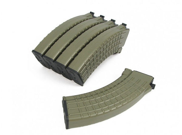 King Arms 70rd Waffle Magazine for AK Series AEG (DE, 5pcs)