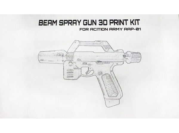 Custom 3D Print Gundam RGM-79 Beam Spray Gun Conversion kit for Action Army AAP01 Series