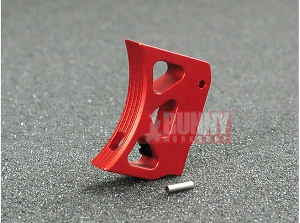 AKA Type A Aluminum Trigger for Marui Hi-Capa GBB (Long, Red)