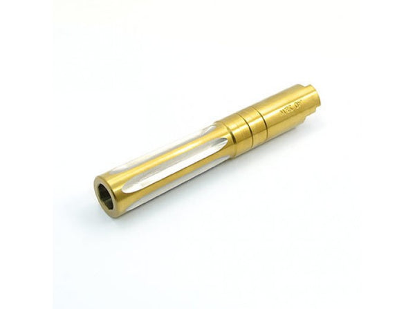 UAC Stainless Steel Fluted Outer Barrel for Marui Hi-Capa 4.3 (.40 S&W, Gold)