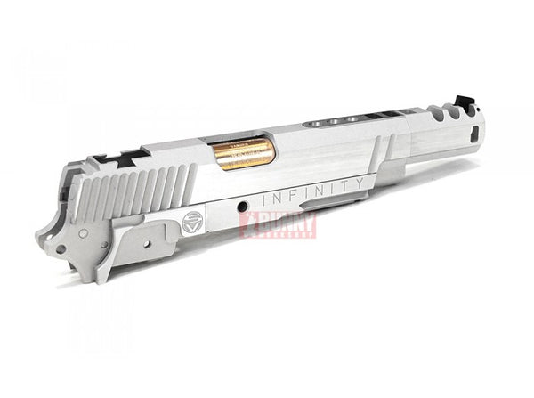 Airsoft Masterpiece Infinity HERO Open Slide Kit - Silver with Gold Barrel