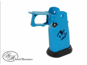 Airsoft Masterpiece Aluminum Grip for Hi-CAPA Type 2 (Blue with Black)