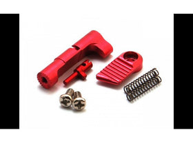 AIP - Adjustable Extended Magazine Catch for Hi-Capa Ver. 2 (Ruled, Red)