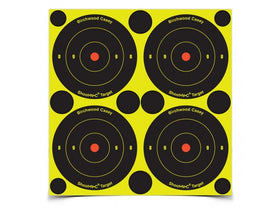 BIRCHWOOD CASEY - Shoot-N-C 3in Bullet Hole (48 Self-Adhesive Reactive Targets)