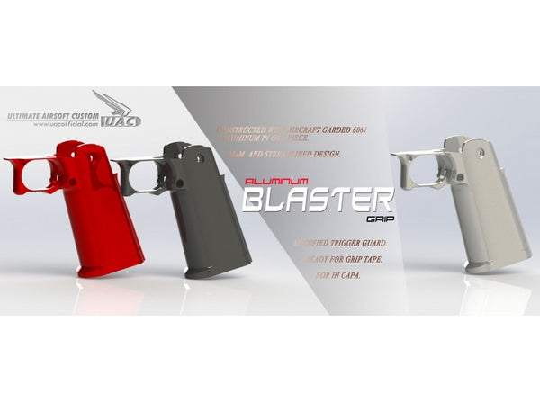 UAC - Aluminum Blaster Grip for Marui Hi-Capa (Silver)