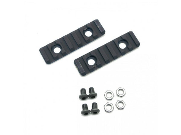 DYTAC UXR 3 & 3.1 Two-Hole Picatinny Rail Section (2pcs Pack, Black)