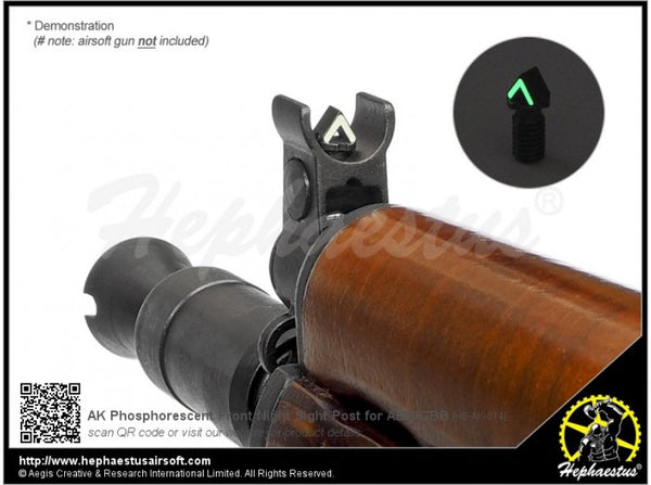 Hephaestus AK Phosphorescent Front Night Sight Post for AEG/GBB