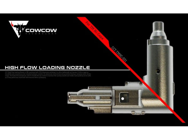 COWCOW Tech High Flow Aluminum Loading Nozzle for Tokyo Marui Hicapa GBB Series