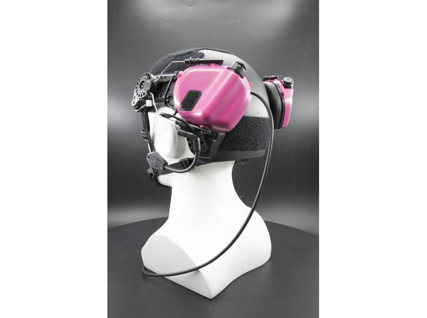 Earmor Tactical Hearing Protection Helmet Version Ear-Muff (2018 New Version) Pink