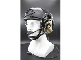 Earmor Tactical Hearing Protection Helmet Version Ear-Muff (2018 New Version) Tan