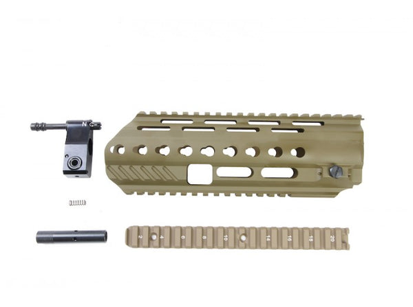 Angry Gun L85A3 Conversion Kit for WE GBB Version (included Rail System, Top Rail, Gas Block & Gas Piston)