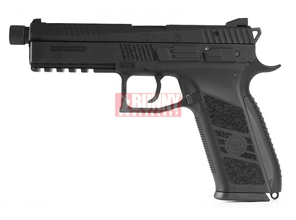 KJ Works - CZ P-09 Duty GBB Pistol with 14mm CCW Thread Barrel (Black, ASG Licensed, Gas Ver)