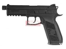 KJ Works - CZ P-09 Duty GBB Pistol with 14mm CCW Thread Barrel (Black, ASG Licensed, CO2 Ver)