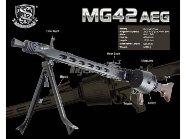 S&T - Metal MG42 General Purpose Machine Gun AEG (Real Wood)