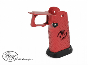 Airsoft Masterpiece Aluminum Grip for Hi-CAPA Type 2 (Red with Black)