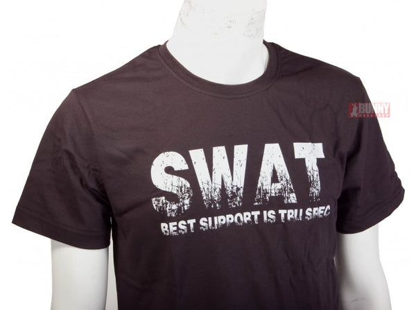 TRU-SPEC Military Style BLACK SWAT T-Shirt - Size L