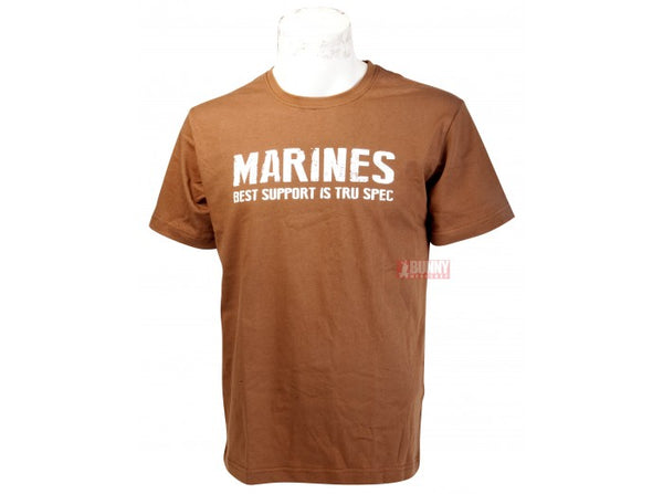 TRU-SPEC Military Style COYOTE MARINE T-Shirt - Size L