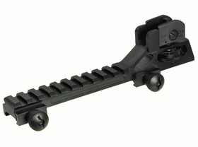UTG - 0.5inch High Riser Mount with Integral Rear Sight Assembly