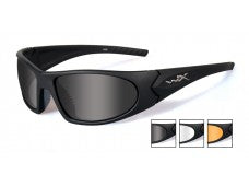 Wiley X - ROMER 3 Three Lens Systems (Smoke / Clear / Light Rust) - Matte Black Frame