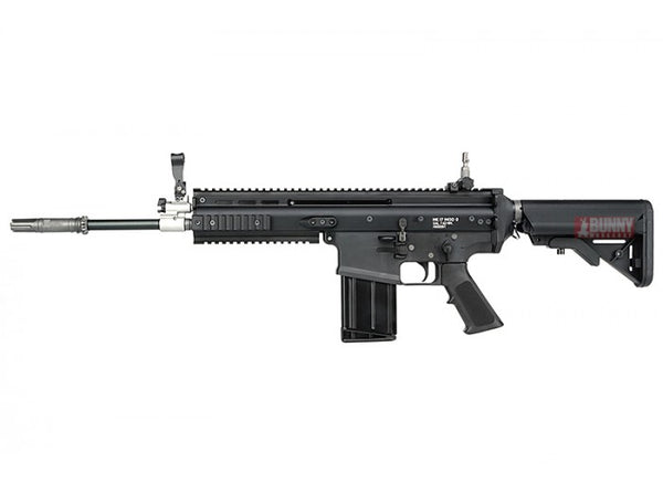WE - SCAR-H Airsoft GBB Rifle with M4 Stock (Black) (MK17)