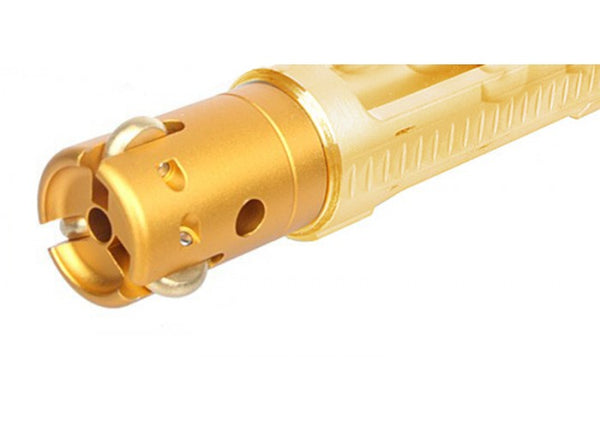 G&P WA M4 GBB Negative Pressure Roller Bolt Carrier (Gold Chromic Coating, Set B)