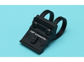 G&P M-LOK One O'Clock Flashlight Mount Ring (1 inch) - Black