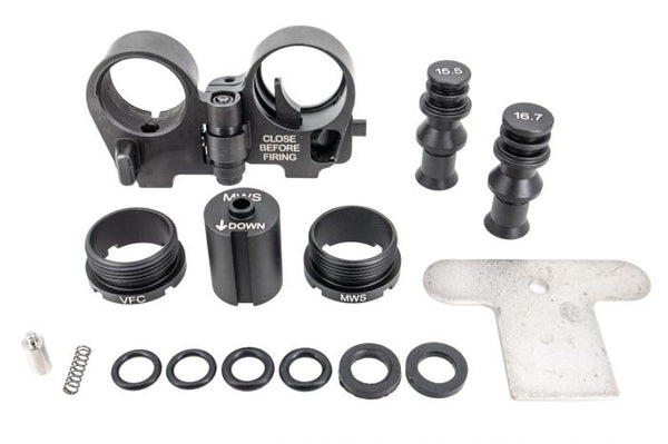 OMG GEN 3M AR Folding Stock Adaptor for TM MWS / VFC AR GBBR Airsoft Type (Steel QPQ)