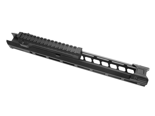SLR Airsoftworks 14.7” Light M-LOK EXT Extended Handguard Rail for Tokyo Marui TM AKM GBBR (Black) (by DYTAC)