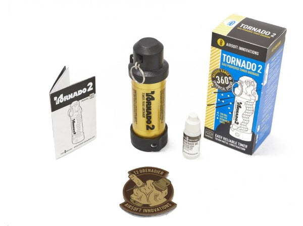 Airsoft innovations Tornado 2 Timer Frag Grenade - Gold