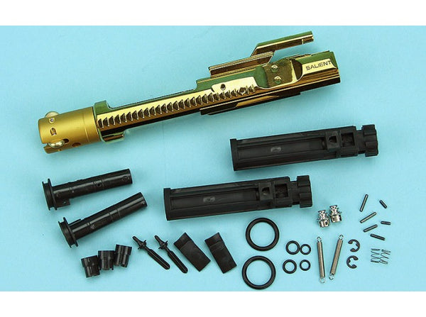 G&P WA M4 GBB Negative Pressure Roller Bolt Carrier (Gold Chromic Coating, Set B)